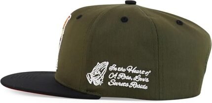 Rooster Embroidered Flat Bill Snapback Cap