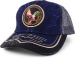 Shop Rooster Embroidered Trucker Mesh Baseball Cap