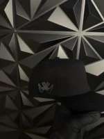Gorra De Gallo Fino Placa Acrilica Negra Black Rooster Snapback Hat Black Cap