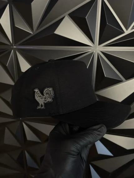Gorra Gallo Fino Estilo Belico Placa Negra Acrilica Rooster Hat Snapback New