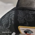 EL GALLO FINO HAT ROOSTER CAP /Gallo Giro Bordado B y N Vicera Negro.