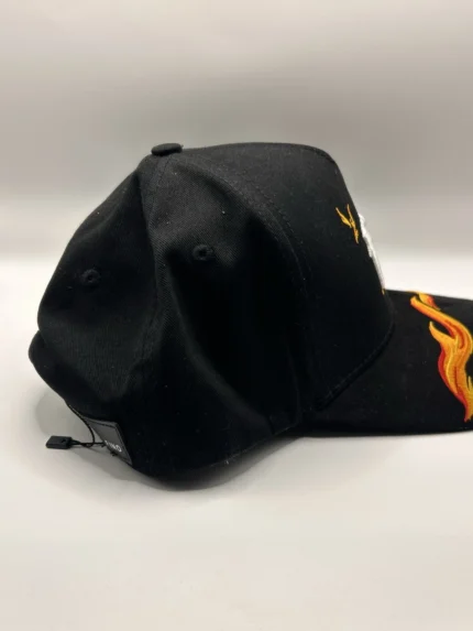 GALLO FINO BLACK SNAPBACK HAT FINOFLAMES BLK