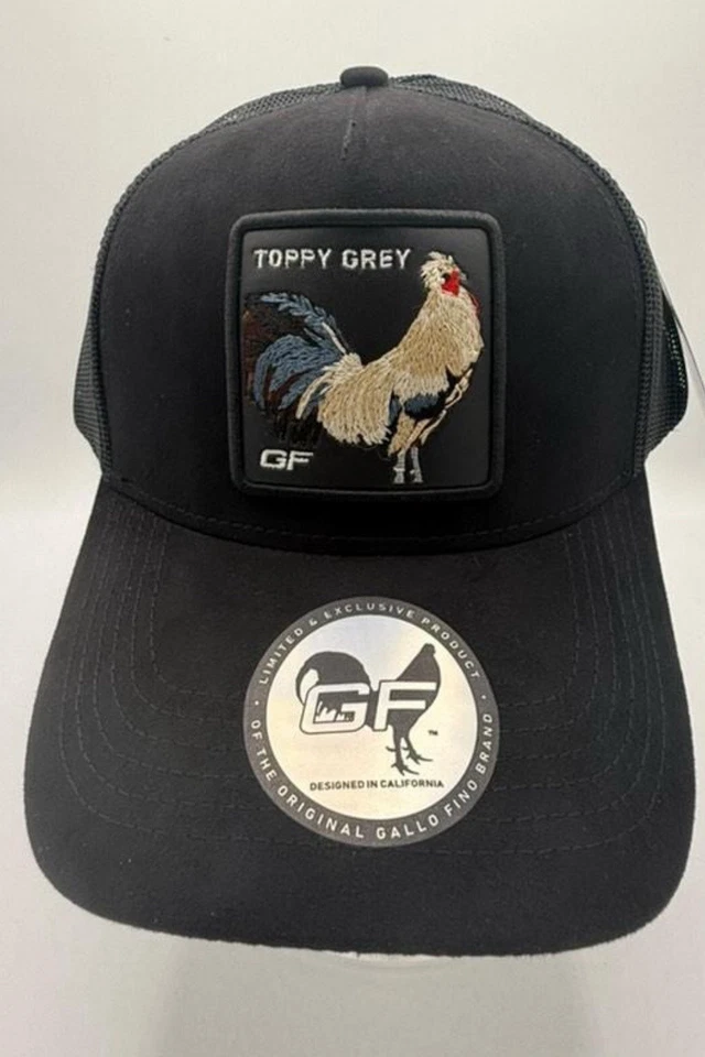 s-l960 (6) GALLO FINO BLACK SNAPBACK HAT GFTOPPYGREY BLK