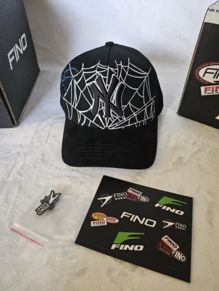 Gorra Gallo Fino NY Spider Black Snapback Con Sucaja Y Sertificado